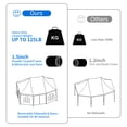 thumbnail image 4 of Dextrus 22x16FT Party Tent Heavy Duty Wedding Canopy Event Shelter Upgraded Ripple Gazebo Large with Roof Removable Sidewalls Commercial, 4 of 5