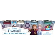 Cra-Z-Art Disney Frozen 2 Softee Dough 4 Pack Super Soft Modeling Dough - Burgundy, White, Lite Ice Blue, Teal