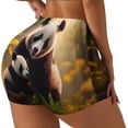 thumbnail image 2 of Fotbe Forest Panda Seamless Shorts, Womens Workout Shorts High Waist Stretch Booty Short for Gym/Yoga/Running/Biking-Large, 2 of 9