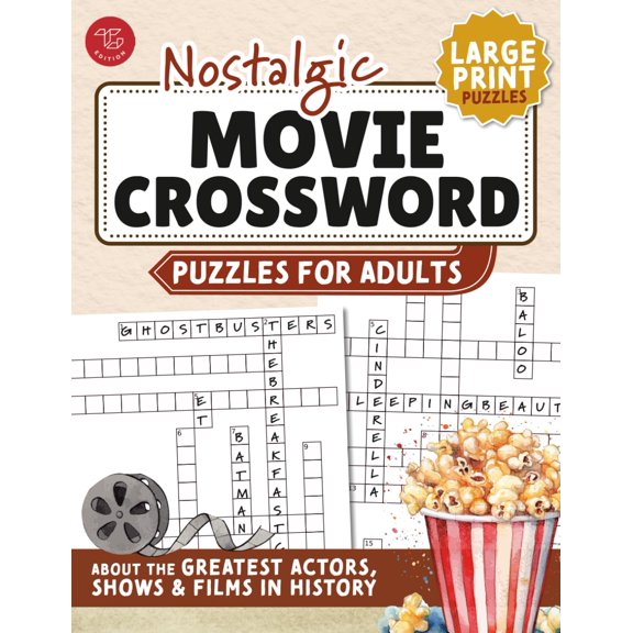 Libro de Crucigramas TG Edition Películas Nostálgicas Letra Grande