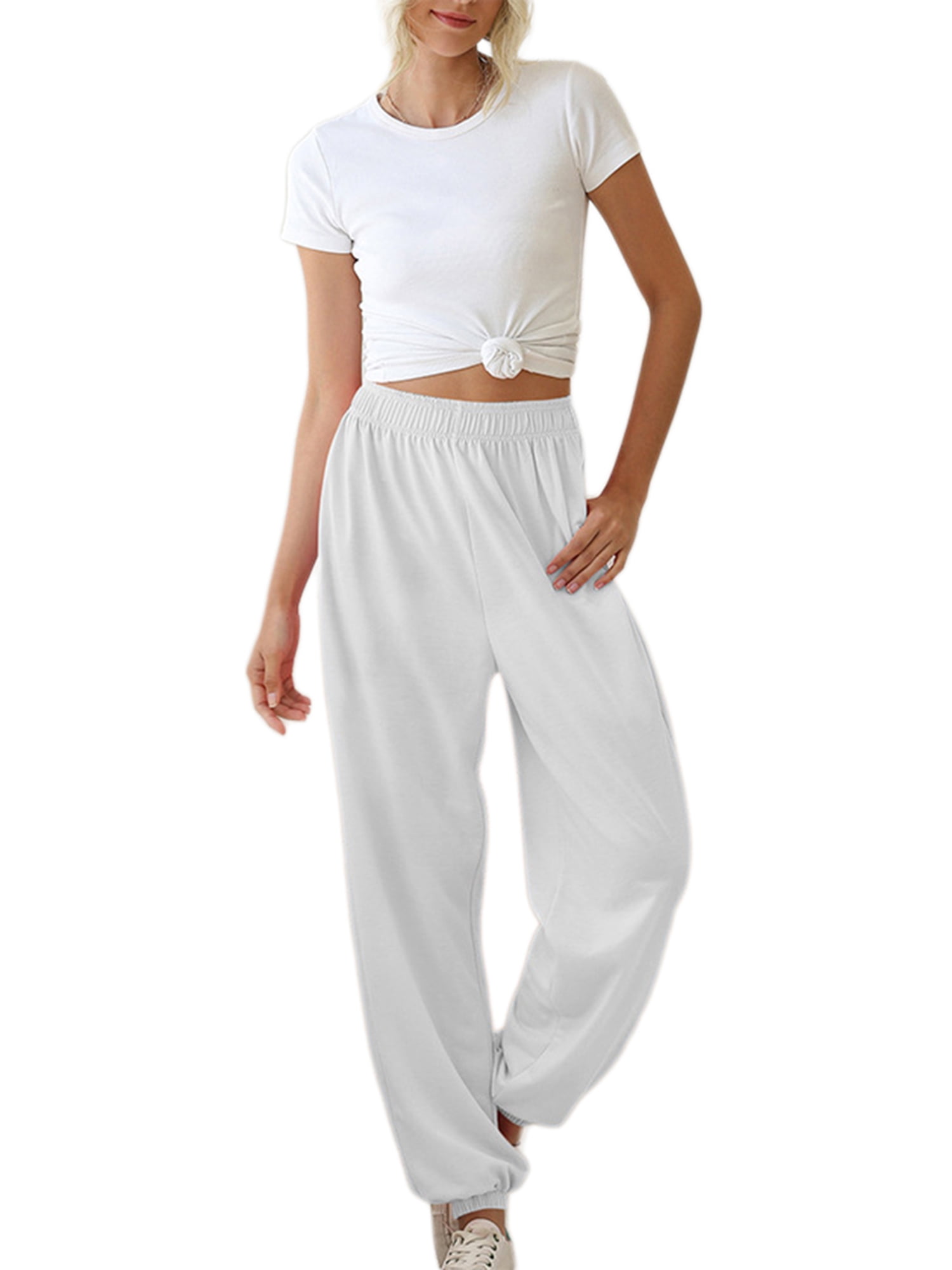petite sweatpants elastic ankles