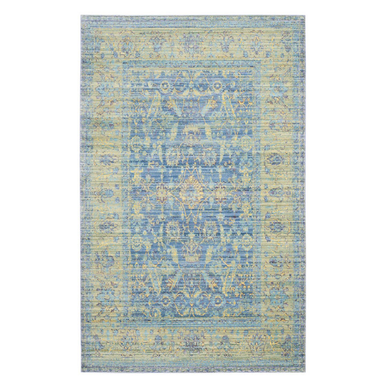 SAFAVIEH Valencia Tristen Floral Bordered Polyester Runner Rug, Grey