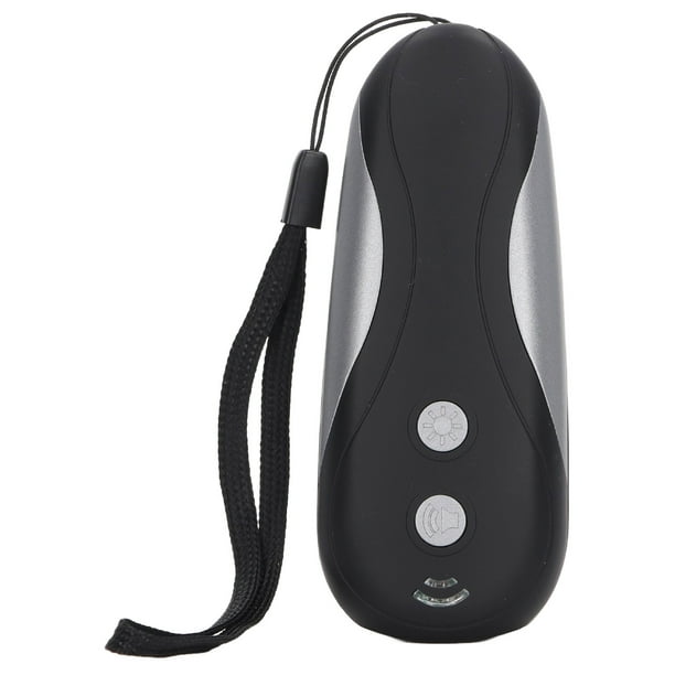 Dispositivo ultrasónico de control de ladridos portátil de mano con luz LED intermitente, disuasorio para perros que ladran.