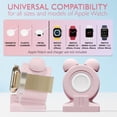 thumbnail image 2 of VallexMall iWatch Stand for Apple Watch Charger Stand Series Ultra 9/8/7/6/Se/5/4/3/2/1 Сute Silicone Apple Watch Holder Supports Nightstand Mode Charging Dock Accessories [Charger Not Included], 2 of 8