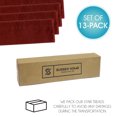 thumbnail image 7 of Sussexhome Carpet Stair Treads for Wooden Steps - Indoor Staircase Step Treads with Thick Carpet & Pattern Design - 9'' x 28'', Red & White, Pack of 13, 7 of 7