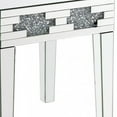 thumbnail image 4 of End Table with Mirror Panel Framing and Faux Diamonds Silver, 4 of 5
