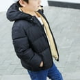 thumbnail image 3 of Actoyo Kids Boys Girls Padded Detachable Hooded Mock Puffer Jacket Winter Coat Children Outerwear, 3 of 6