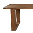 thumbnail image 2 of Paige 84 Inch Dining Table, Solid Wood, Sled Design Base, Natural Brown, 2 of 5