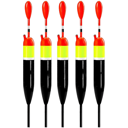 Wofarmy Vertical Fishing Float for Sea Rod for Long Distance Casting - European Design Plastic Float 12.5 To 20Cm Black 10G