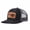 Black and gray, variant on Vintage Floral Rose Leather Patch Embroidered Color Block Trucker Hat Unisex Adjustable Cotton Breathable Fashion Cap for Travel Daily Wear