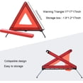 thumbnail image 4 of Triangles d'Avertissement pour Auto, Triangle d'Avertissement Approuvé par la ce, Triangle d'Avertissement euro pour Véhicules Motorisés Triangle de Sécurité Rouge, 4 of 5