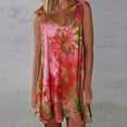 thumbnail image 2 of Dresses for Women 2025 Elegant Classy, Women Dresses,Tie-Dye Women's Casual Dress Sleeveless Loose O-Neck Fashion Vest Colorful Print Summer Beach Dress, 2 of 4