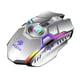 thumbnail image 1 of Ratón inalámbrico para juegos de 2,4G, ratón recargable USB, silencioso, 1600 DPI, ergonómico, 7 teclas, ratón óptico con retroiluminación Juegos de teclado y mouse para computadora Gris, 1 of 1
