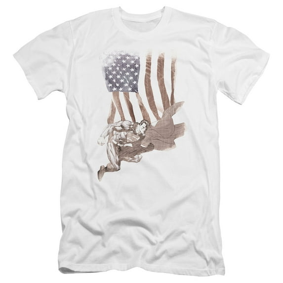 Superman - Super American - Premium Slim Fit Short Sleeve Shirt - Medium