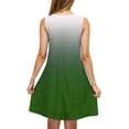 thumbnail image 4 of Ashirexll Robes d'Été pour Femmes, Robes Décontractées pour Femmes, Jupe Sans Manches à Col Rond Longueur Genou Imprimée Tendance Mode pour Dames, 4 of 5