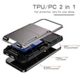 thumbnail image 5 of For Samsung Galaxy A55 5G Case PC+TPU Card Holder Hidden Pocket Anti-Scratch Cover - Yellow, 5 of 5