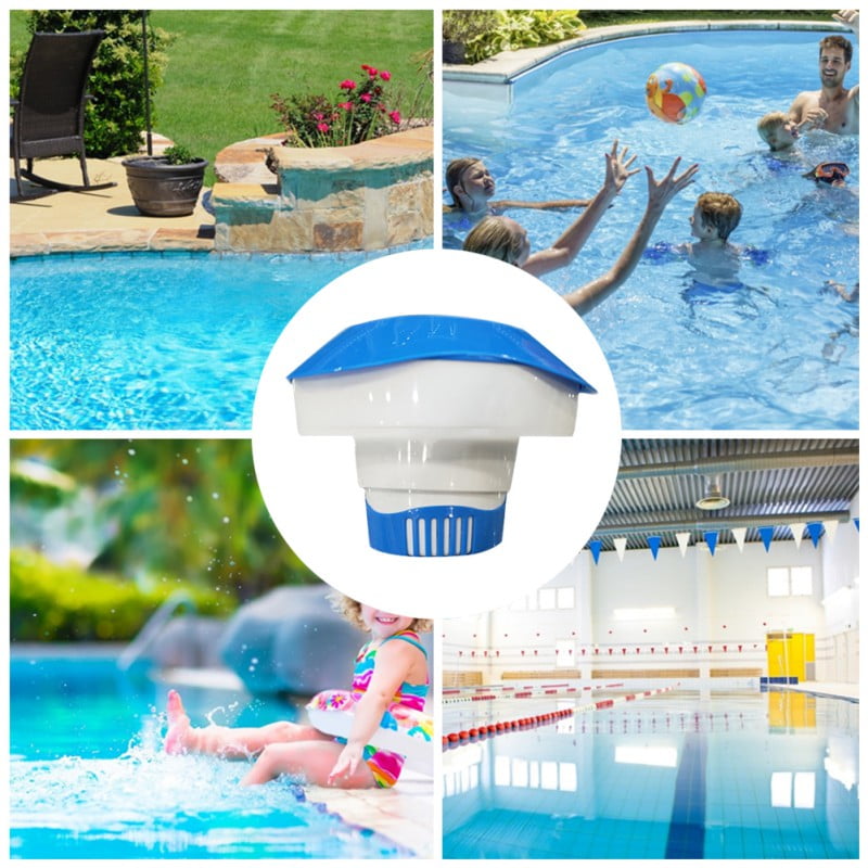 7" Pool Chlorine Floater Dispenser, Foldable Classic Floating Design