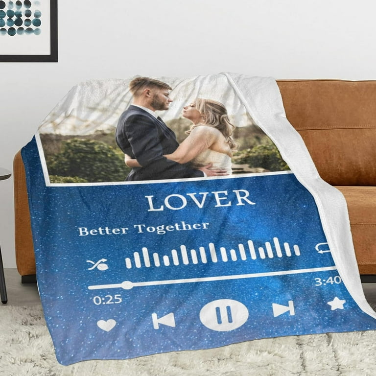 Personalised Blanket Custom Blankets with Photos Personalised Photo Blanket Custom Fleece Blanket for Wife Husband Girlfriend Boyfriend