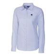thumbnail image 2 of Women's Cutter & Buck Light Blue Penn State Nittany Lions Alumni Stretch Oxford Stripe Long Sleeve Button-Up Shirt, 2 of 3