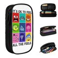 thumbnail image 2 of Estuche para lápices Inside Out 2 Feel All Your Emotions Merch Estuche para lápices de gran capacidad Estuche para lápices con dibujos animados y humor escolar Papelería Regalo increíble, 2 of 5