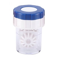 ACDANC Contacts Lenses Barrel Cases Contact Lens Hygienicer Washer Manual Rotation Contact Lens Hygienicing Container for Everyday Use,Easy to Carry Vented Universal Protective Case,Blue One Size