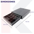 thumbnail image 4 of Cajon De Dinero Metalico Con Bandeja Ajustable Rj11 Kishnell Kishnell Rossi, 4 of 5