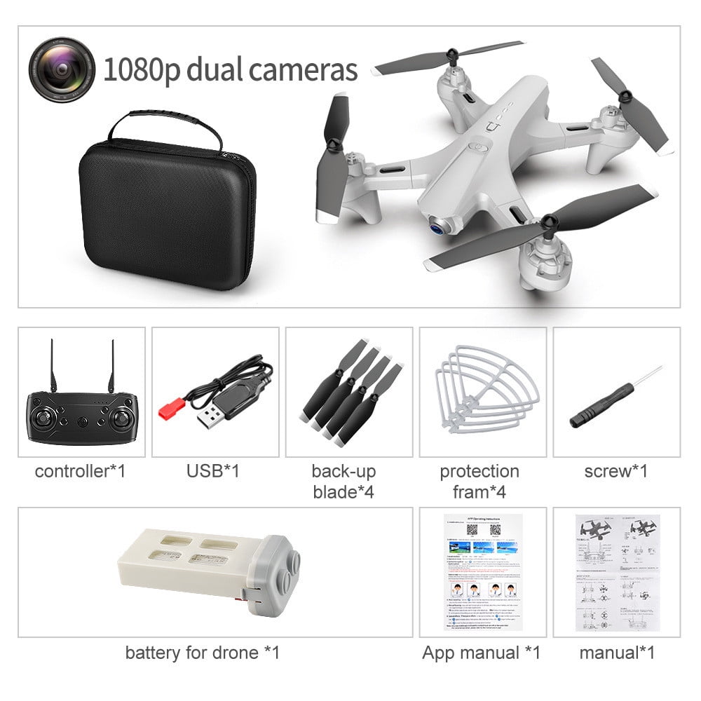 Herrnalise Quadcopter GPS Foldable 4K HD Camera Drones,Long Flight Time