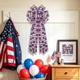thumbnail image 5 of Cififendec 4th of July Wreath Bow, 22.83"×11.02", Patriotic Large American Flag Star-Striped Decorative Bow for Front Porch, Fence and Outdoor Holiday Decor, 5 of 5