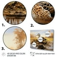 thumbnail image 3 of Designart "Spring Elegance Blue and Gold Flower Beauty II" Floral Wall Art - Traditional Blue Flowers Living Room Canvas Art, 3 of 4