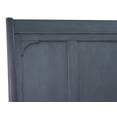 thumbnail image 3 of Queen Size Platform Bed Frame, Bridgevine Home Americana Sleigh Bed with Two Drawers,Wood Slats Support with Corduroy Blue Finish, 3 of 7