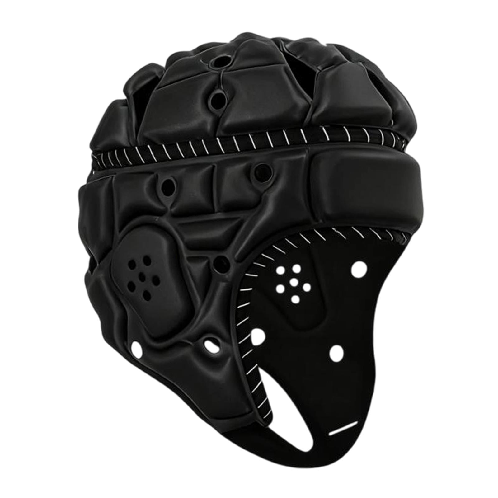 Rugby Helmet Headguard Protective Cap Adjustable Lightweight Foam Padding for Adult Football Soccer