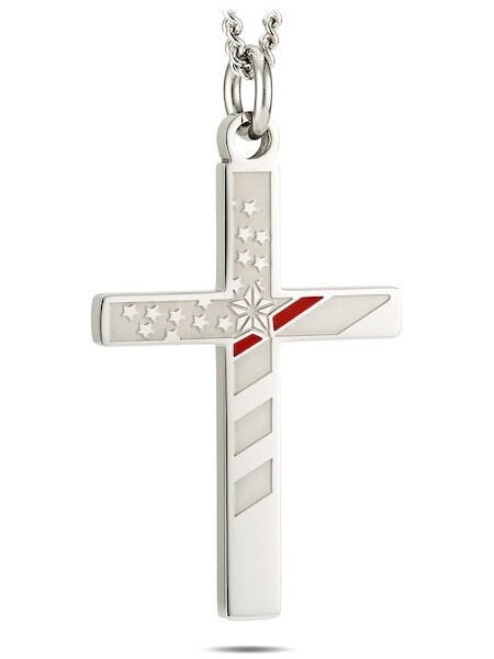 Thin Red Line Cross Necklace Deals, 56 