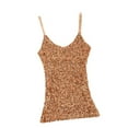 thumbnail image 4 of Women Glitter Sequin Sleeveless Vest Tank Tops Party Cocktail Clubwear Shirt Gold YIWEI, 4 of 11