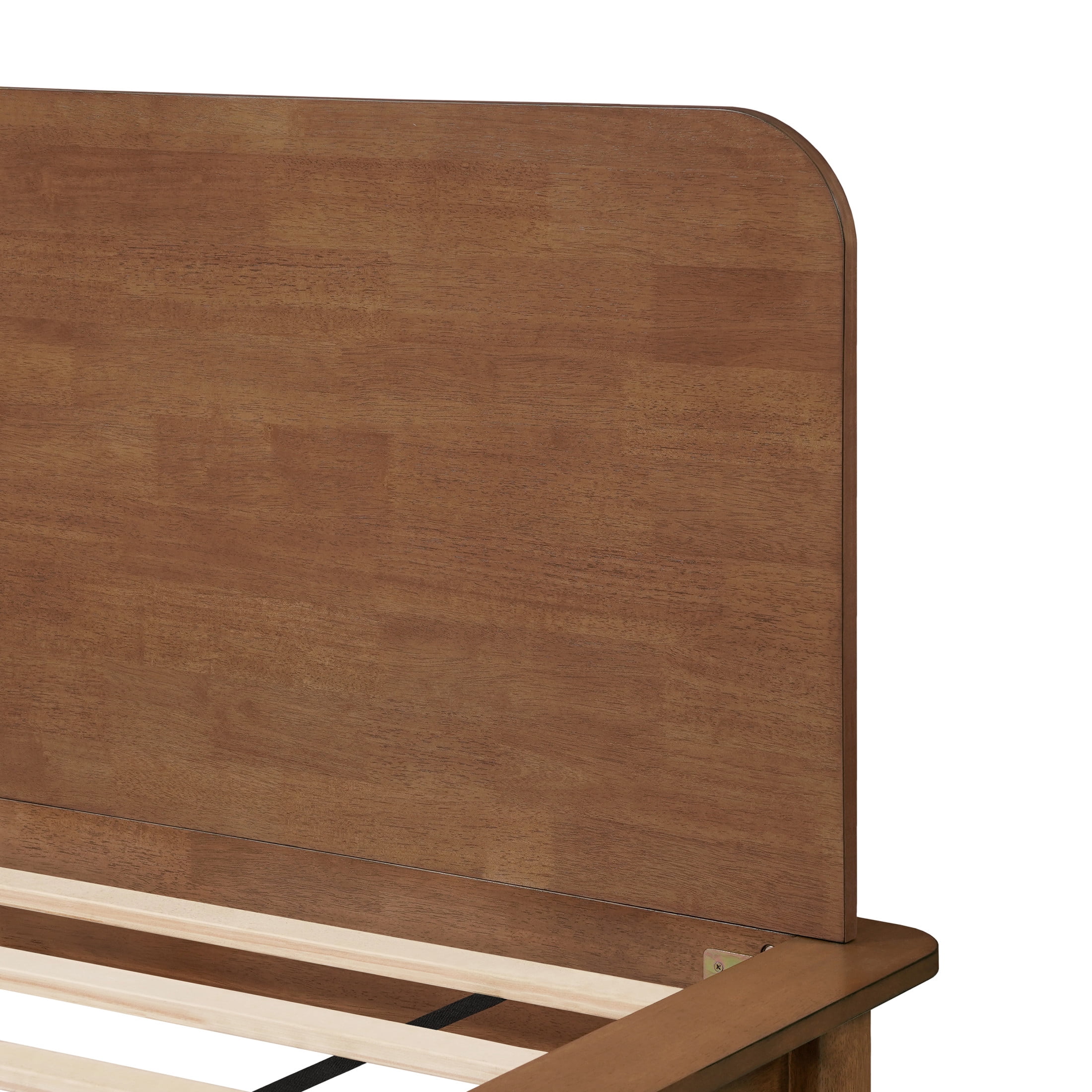Christopher Knight Home Modern Bedroom Set, Wood King Platform Bed with 2 Nightstands, Walnut+Natural