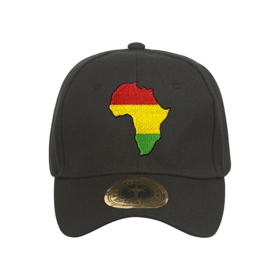 Pan Africa Ethiopia Black Adjustable Baseball Cap