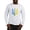 Ash Gray, variant on - I Stand With Ukraine Flag Supp Long Sleeve T Shirt - Unisex Cotton Long Sleeve T-Shirt