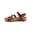 thumbnail image 2 of Walking Cradles Wc Pool Women Strappy Sandal In Brown Multi Leather/cork, 2 of 5