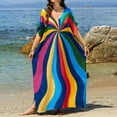 thumbnail image 5 of Qepwscx Cocktail Dresses for Women 2026 Elegant Classy Fall Long Sleeve Midi A Line Flowy Modest Party Dress Free Size, 5 of 7