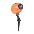 thumbnail image 2 of Gemmy Spinning & Static Eyeball Projection with Stakes, Blue/Orange, 2 of 2