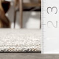 thumbnail image 3 of nuLOOM Rowan Braided Texture Indoor/Outdoor Area Rug, 6', Ivory, 3 of 9