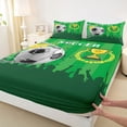 thumbnail image 4 of Erosebridal Soccer Ball Games Full Size Sheets,Football Sport Theme Bed Sheets For Kids Boys 4 Pieces, 4 of 6