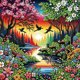 thumbnail image 1 of 5D DIY Parcial Perforación Especial Diamante Painting Kit Flores 30x30 Cm, 1 of 9