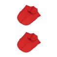 thumbnail image 4 of QualitChoice Simple Design Solid Color False Collar Formal Fashion Chiffon Fake Half Shirt Decorative Detachable Lapel Clothing Decor Red Round 2PCS, 4 of 6