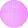 thumbnail image 1 of Ahgly Company Indoor Round Solid Purple Modern Area Rugs, 3' Round, 1 of 4