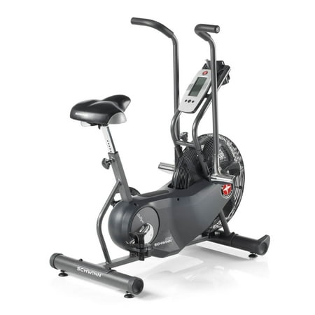Schwinn Airdyne AD6 Exercise Bike with Progressive Wind Resistance and Permiter Weighted Fan