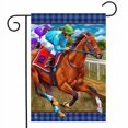 thumbnail image 2 of Briarwood Lane Horse Racing Everyday Garden Flag, 2 of 4