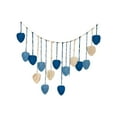 thumbnail image 4 of Tapiz de macramé,Tapiz de macramé para colgar en la pared,bohemio,hecho a mano,Decoración de pared bohemia tejida con flecos colgantes para apartamento,Inicio Sala de estar Decoraciones Azul, 4 of 8