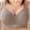 Khaki, variant on HUITKMM Cotton Bras for Women Women's Large Size Comfortable Breathable Underwear Smooth Bra 3107