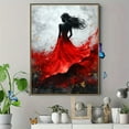 thumbnail image 4 of Red Dress Woman Canvas Painting/Wall Art，Suitable for Living Room，Bedroom，Dining Room，Office，Hotel Decoration and More., 4 of 8