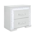 thumbnail image 5 of Naomi Silver with Faux Marble Detailing Queen Bedroom Set with LED Light, 5 of 10